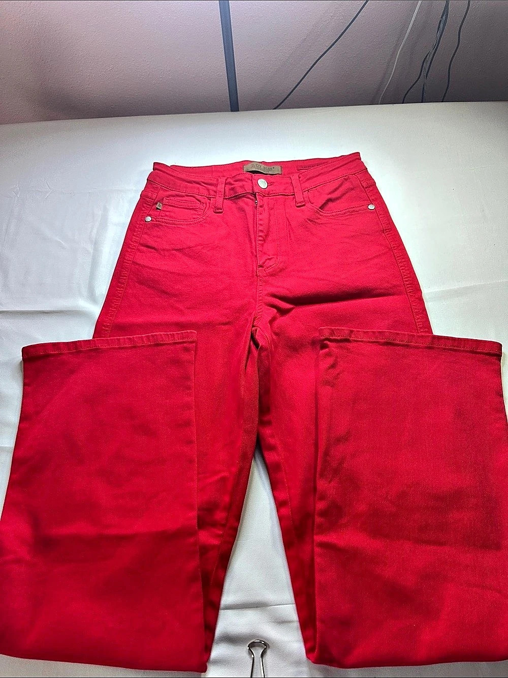Judy Blue Red Bootcut Jeans Waist 28 Size 7